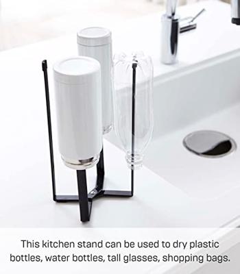 YAMAZAKI - Tower - Droogrek voor drinkflessen zwart YAMAZAKI - Tower - Droogrek voor drinkflessen zwart