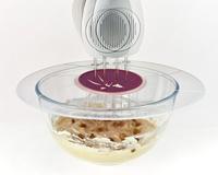Metaltex Dolceforno Spatscherm voor Mixer 32 cm Siliconen/Paars/Transparant - thumbnail