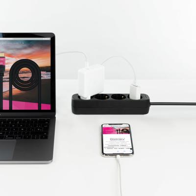 Printplaat NANOCABLE 10.37.0004-NS-BK 3680 W 250 V 1,4 m