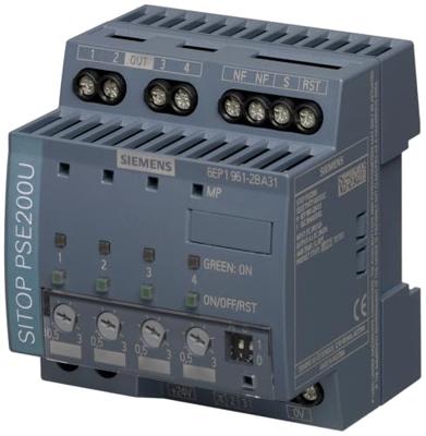 Siemens SITOP PSE200U 3 A 6EP19612BA31 Selectiviteitsmodule Siemens SITOP PSE200U 3 A 6EP19612BA31 Selectiviteitsmodule