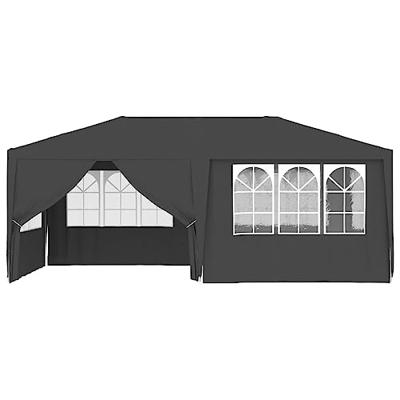 Partytent met zijwanden professioneel 90 g/m² 4x6 m antraciet - thumbnail