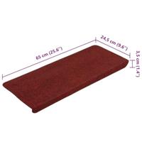 Trapmatten zelfklevend 30 st 65x22,5x3,5 cm rood - thumbnail