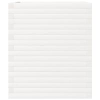 Plantenbak 60x60x68,5 cm massief grenenhout wit - thumbnail