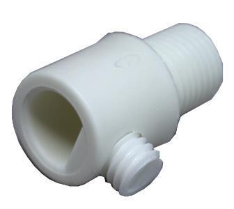 Enzo Klemnippel m/buitendraad wit zak a10 6551800