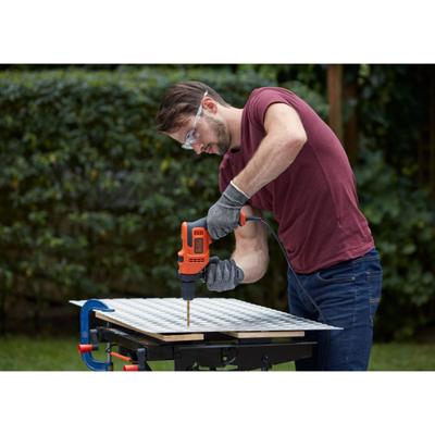 Set met boor en accessoires Black & Decker BEH200-QS 500 W 230 V 230-240 V - thumbnail