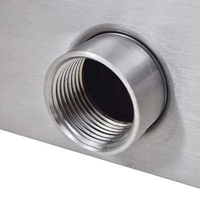 VidaXL Zwembadwaterval rechthoekig 60 cm roestvrij staal