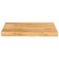 Tafelblad met natuurlijke rand 50x20x2,5 cm massief mangohout - thumbnail