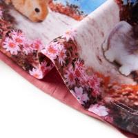 Kinderjurk met lange mouwen hertenprint 140 oudroze - thumbnail