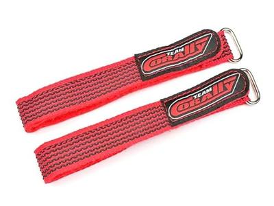 Team Corally - Red Battery Strap - 300x20mm - 2 pcs (C-50536)