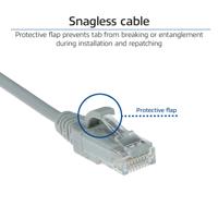 ACT DC9051 LSZH U/UTP CAT6 Datacenter Slimline Patchkabel Snagless | RJ45 connectoren | Grijs | 1,5 meter - thumbnail