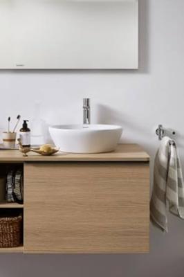 Duravit D-Neo opzetwastafel 12.5x40cm zonder kraangat keramiek Wit 2371400070