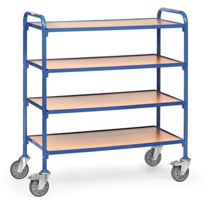 Fetra Hauptartikel 32940 Etagewagen Staal Poedercoating Laadvermogen (max.): 250 kg Stralend blauw (RAL 5007)