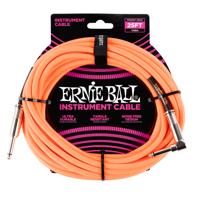 Ernie Ball 6067 Braided Instrument Cable, 7.5 meter, Neon Orange - thumbnail