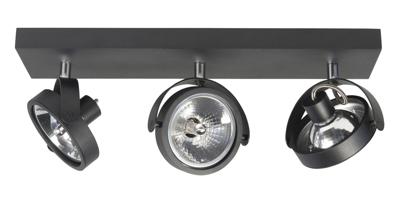 Highlight Spot Malta 3 lichts zwart