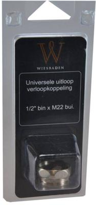 Wiesbaden uitloop koppeling 1/2&apos;&apos; bin x M22 bui