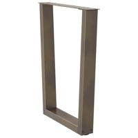 Eettafelpoten 3 st V-vormig 70x(72-73,3) cm staal naturel - thumbnail