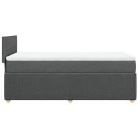 Boxspring met matras stof donkergrijs 180x200 cm - thumbnail