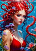Ginger Mermaid Puzzel 1000 Stukjes - thumbnail