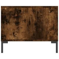 Salontafel 90x50x40 cm bewerkt hout gerookt eikenkleurig - thumbnail
