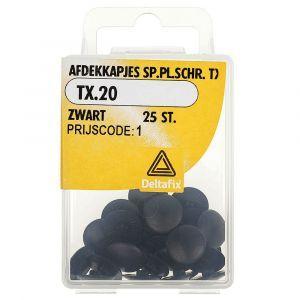 Afdekkap sp.pl.schr. tx20 zw 25st Deltafix - Deltafix