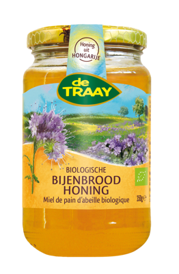 Traay Bijenbroodhoning bio 350 Gram Traay Bijenbroodhoning bio 350 Gram