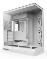 NZXT h9 flow midi tower behuizing (wit (mat) | 2x usb-a | 1x usb-c | tempered glass) - thumbnail