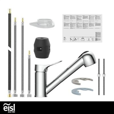 EISL VERONA mengkraan keuken met uittrekbare sproeier | chroom - NI183VECR NI183VECR - thumbnail