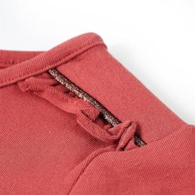 VidaXL Kindershirt met lange mouwen 128 rozebruin