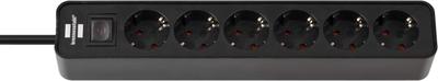 Stopcontactenstrip 6 Tomas met Interruptor Brennenstuhl 1153260000 3600 W (1,5 m)