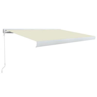 vidaXL Luifel handmatig 300x250 cm crème