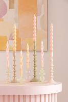 J-Line kaarshouder Ballen - glas - transparant|lichtroze - 2 stuks - thumbnail