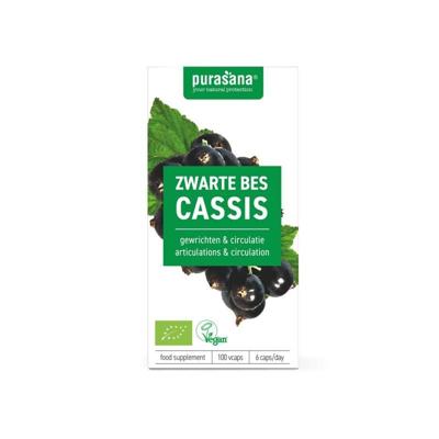 Purasana Zwarte bes vegan bio 100 Vegetarische capsules