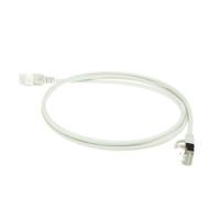 ACT Grijze 10 meter LSZH U/FTP CAT6A datacenter slimline patchkabel snagless met RJ45 connectoren - thumbnail