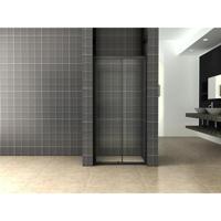 Skyline nis schuifdeur 1300 x 2000 x 8 mm nano helder glas/mat zwart - thumbnail