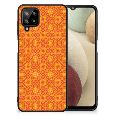 Samsung Galaxy A12 Back Case Batik Oranje