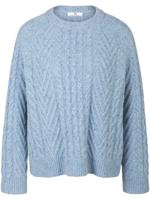 Trui structuurpatroon Van Peter Hahn blauw - thumbnail