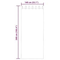 Gordijnen voile met roedezakken 2 st lichtroze - thumbnail