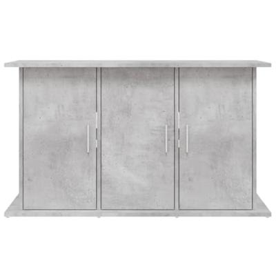Aquariumstandaard 101x41x58 cm bewerkt hout betongrijs - thumbnail