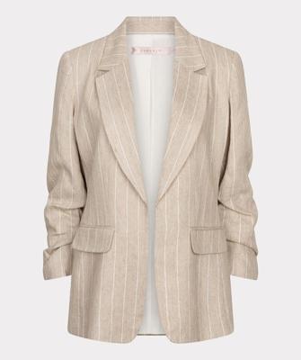 Esqualo Blazer Linen Stripe | Sand