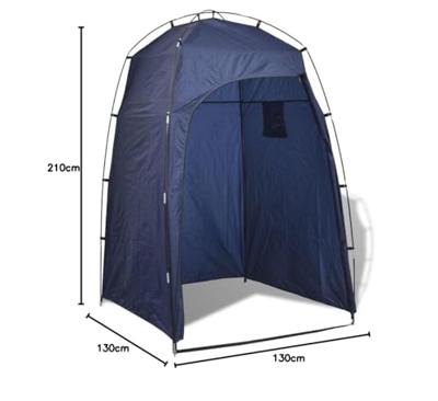 VidaXL Douche-/wc-/omkleedtent blauw