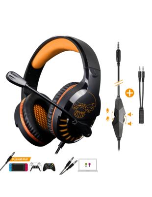 Oordopjes met microfoon Spirit of Gamer Pro H3 Oranje Zwart/Oranje - thumbnail