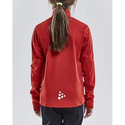 Craft 1905639 Progress Halfzip Tee LS JR - Bright Red/White - 122/128