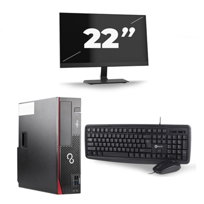 Fujitsu Esprimo D556 SFF - Intel Core i5-6e Generatie - 8GB RAM - 256GB SSD - Windows 11 + 1x 22 inch Monitor