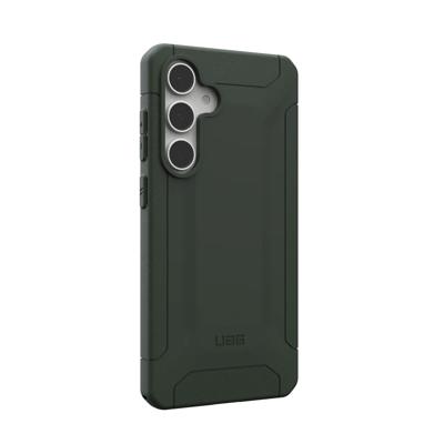 Urban Armor Gear Scout Backcover Samsung Galaxy S24 FE Olijf Inductieve lading, Stootbestendig