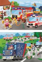 Clementoni legpuzzel Rescue Heroes 2 in 1 karton 120 stukjes - thumbnail