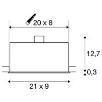 SLV 115530 4024163151504 Inbouwlamp GU10 Zwart (mat) - thumbnail