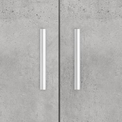 Aquariumstandaard 81x36x73 cm bewerkt hout betongrijs - thumbnail