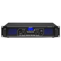 Fenton FPL700 digitale versterker - 2 x 350 watt, Bluetooth-functie, geïntegreerde mediaspeler, USB-poort, SD-slot, LED-effect, klasse D digitale versterker, rackmontage, incl. Afstandsbediening - thumbnail