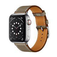 Lederen bandje - Bruin - Geschikt voor Apple Watch 38mm / 40mm / 41mm / 42mm - thumbnail