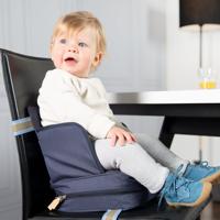 Baby zitverhoger - ROBA - Opvouwbaar - Opblaasbaar kussen - Verstelbare riem - 6 maanden / 3 jaar (15 kg) - Marineblauw - thumbnail